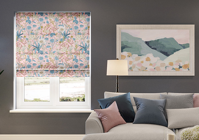 Elwen, Blush - Roman Blind - Image 3